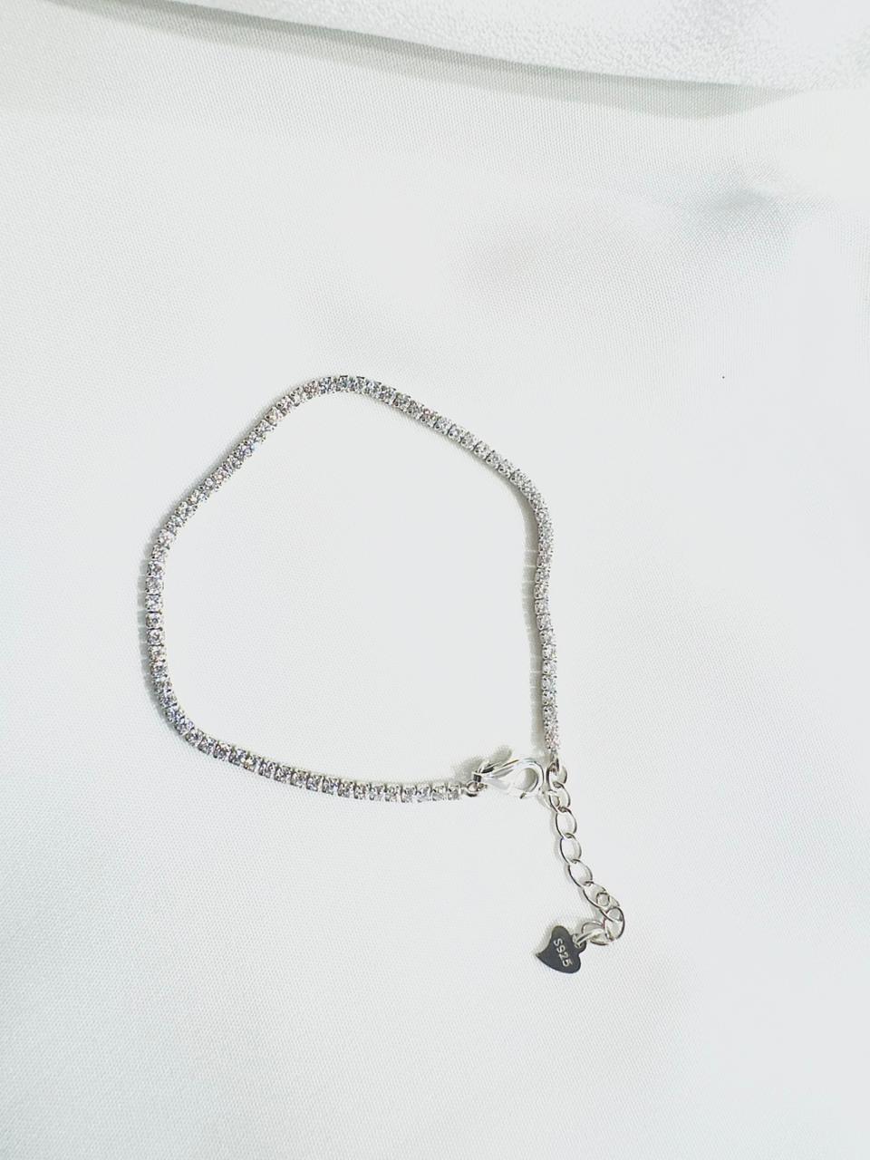 925 Silver Tennis Bracelet